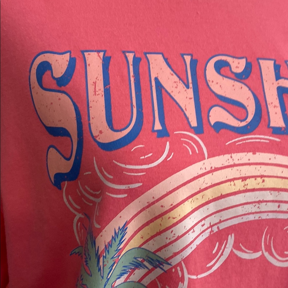 SHEIN Pink Graphic Oversized Tee - Size S - Picture 2 of 9